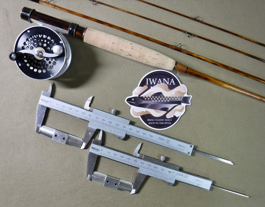 brass fly reel foot Iwana Special Reel Feet for Vintage Rods